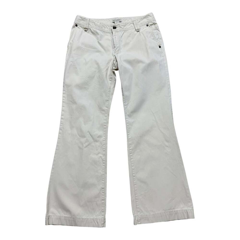 Banana Republic Women’s Size 10 Cream White Cotton Straight Leg Pants